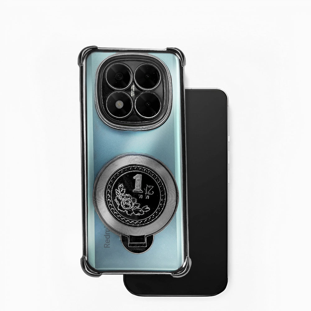 Redmi Note 14 Pro+ 5G Transparent 1 Billion Edition Rotating Cluster Phone Case