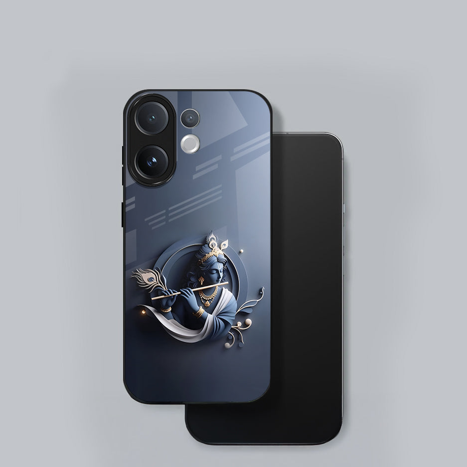 Vivo V60 5G Phone case with decorative design on a gray background