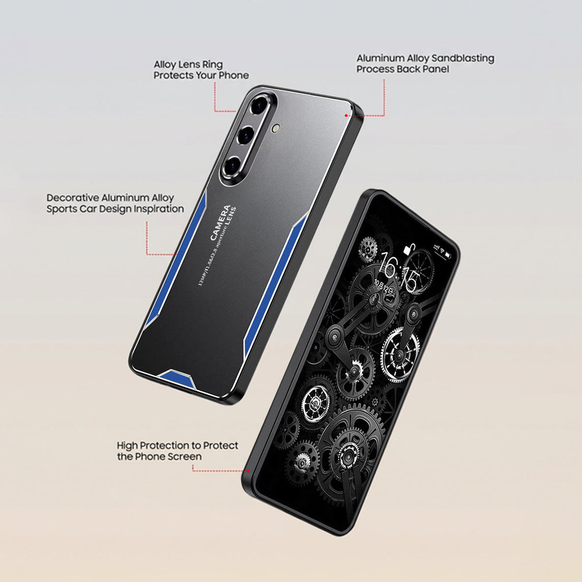 Samsung Galaxy A16 5G Luxury Aluminium Metal Frame Protective Case
