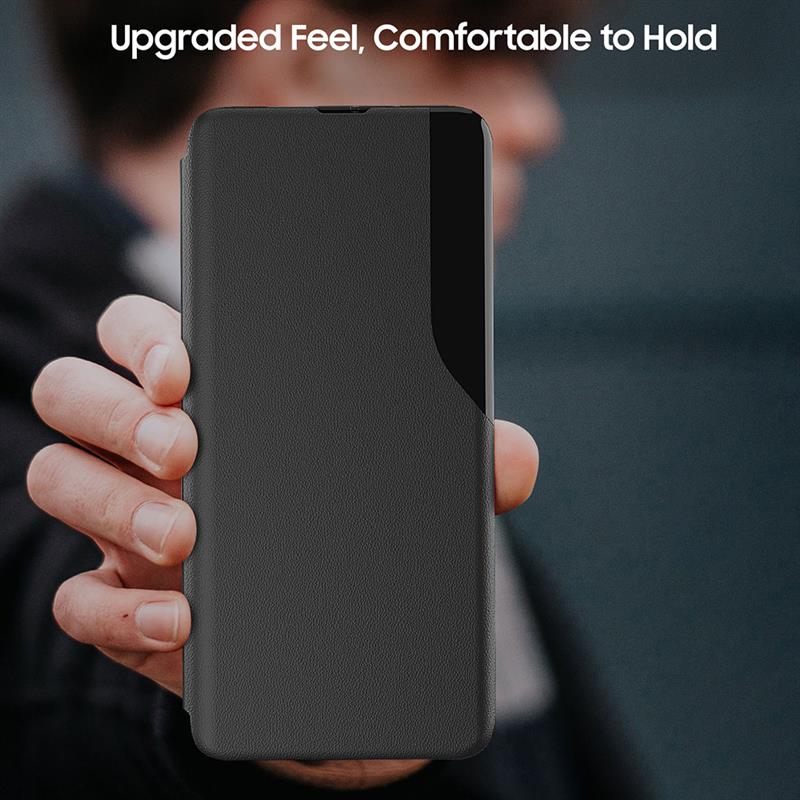 Vivo T2 Pro 5G Luxury Half Window Leather Flip Case