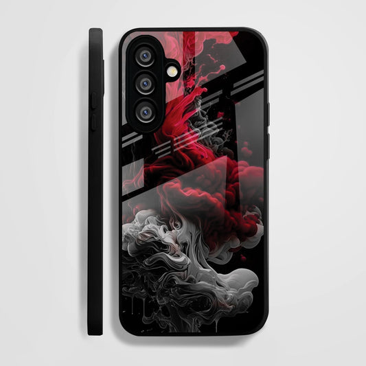 Samsung Galaxy A36 5G Premium Acrylic Shockproof Glass Back Case (Infernal Drift)