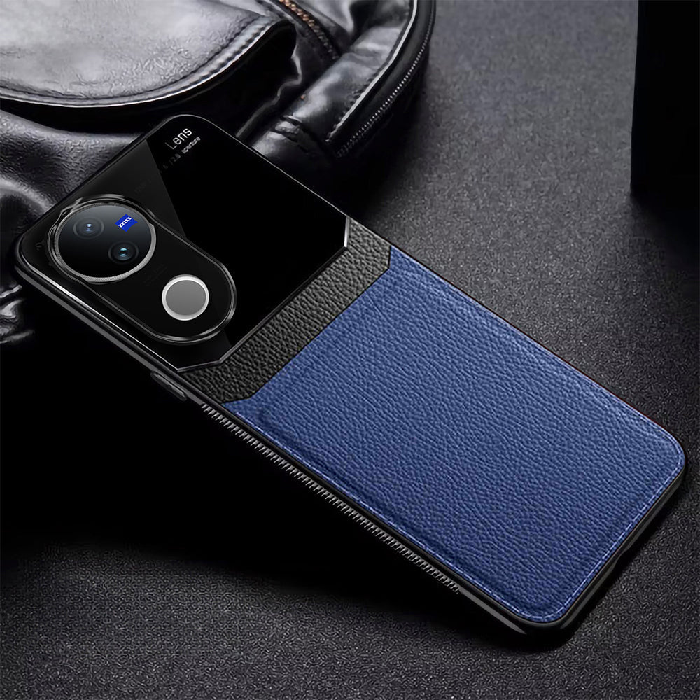 VIVO V50 5G Premium Leather Lens Protective Case