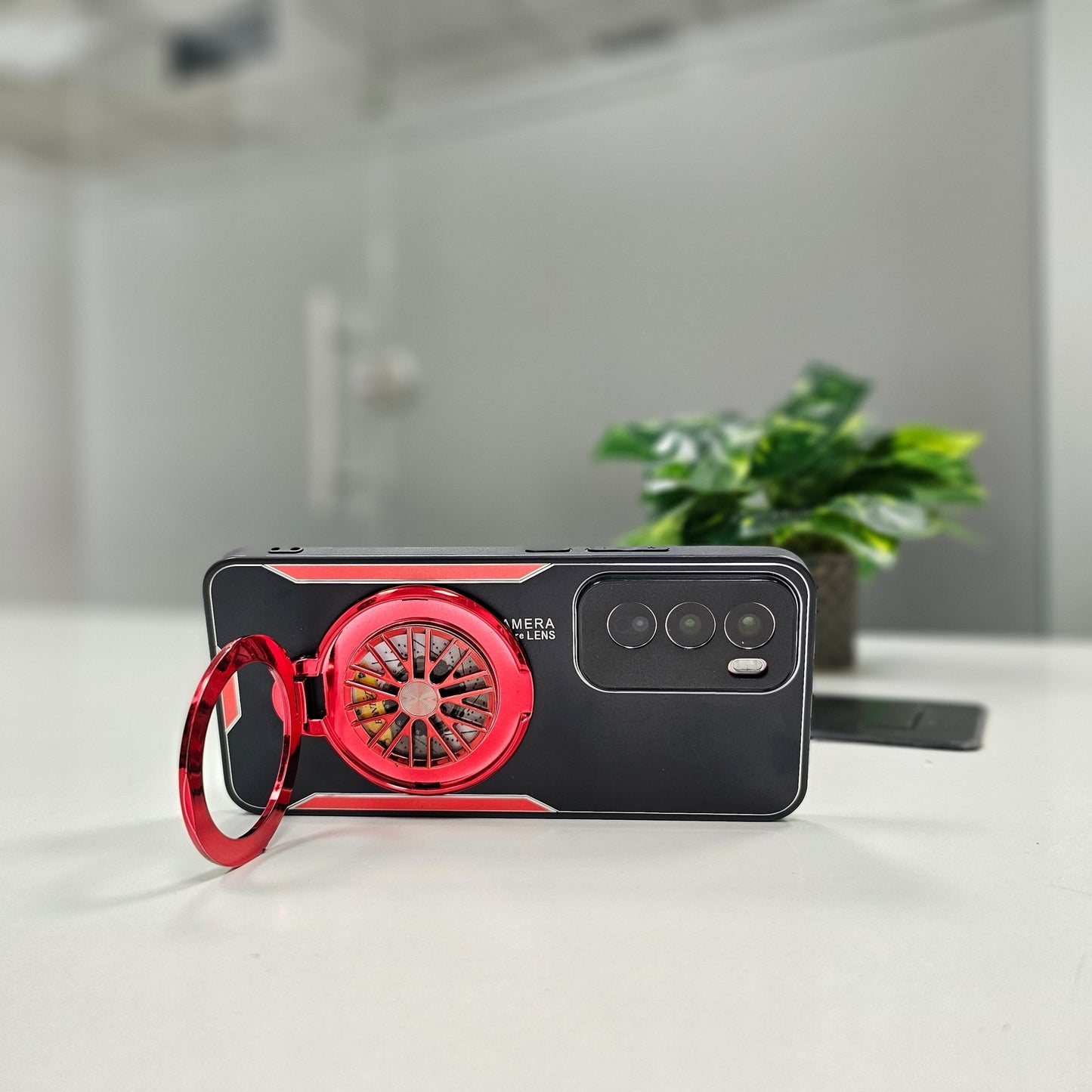 Oppo Reno 12 Pro 5G Best Selling Stress Buster Wheel Aluminium Metal Scratch Resistant Back Case