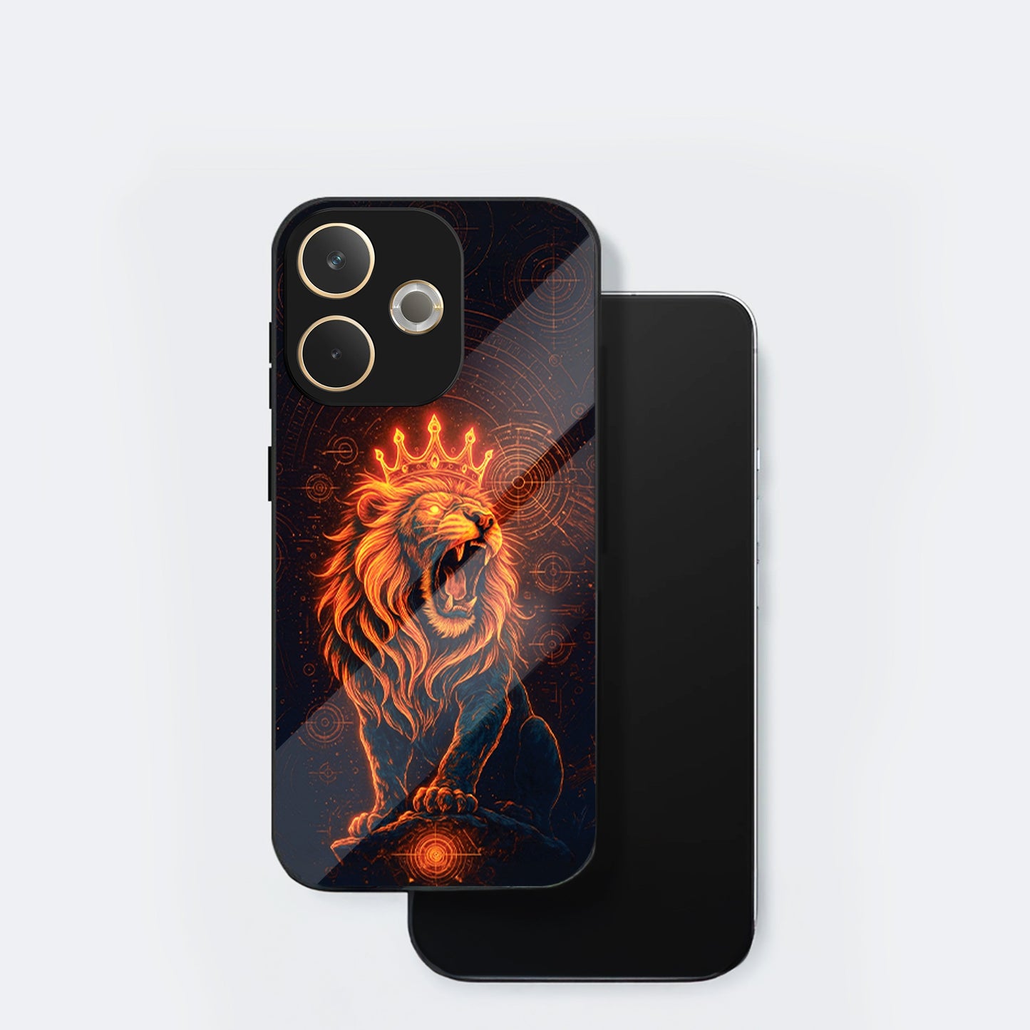 Oppo A5 Pro 5G Premium Acrylic Shockproof Glass Back Case (King of Cosmos)