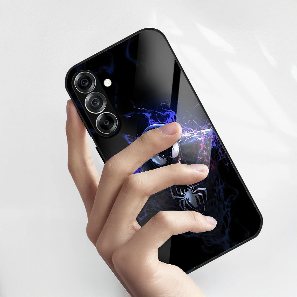 Samsung Galaxy A56 5G Premium Acrylic Shockproof Glass Back Case (Neon Predator)