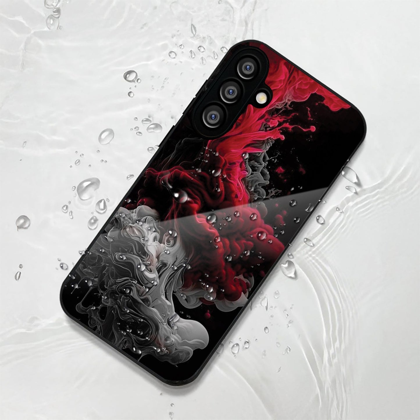 Samsung Galaxy A36 5G Premium Acrylic Shockproof Glass Back Case (Infernal Drift)