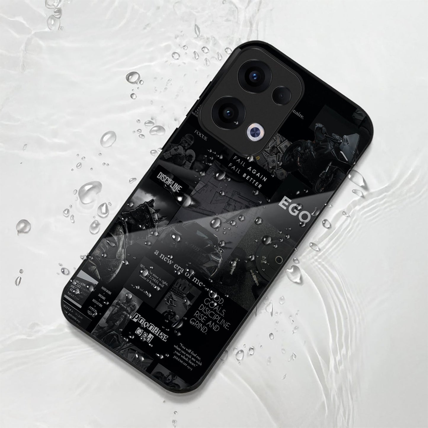 Oppo Reno 13 5G Premium Acrylic Shockproof Glass Back Case (New Era)