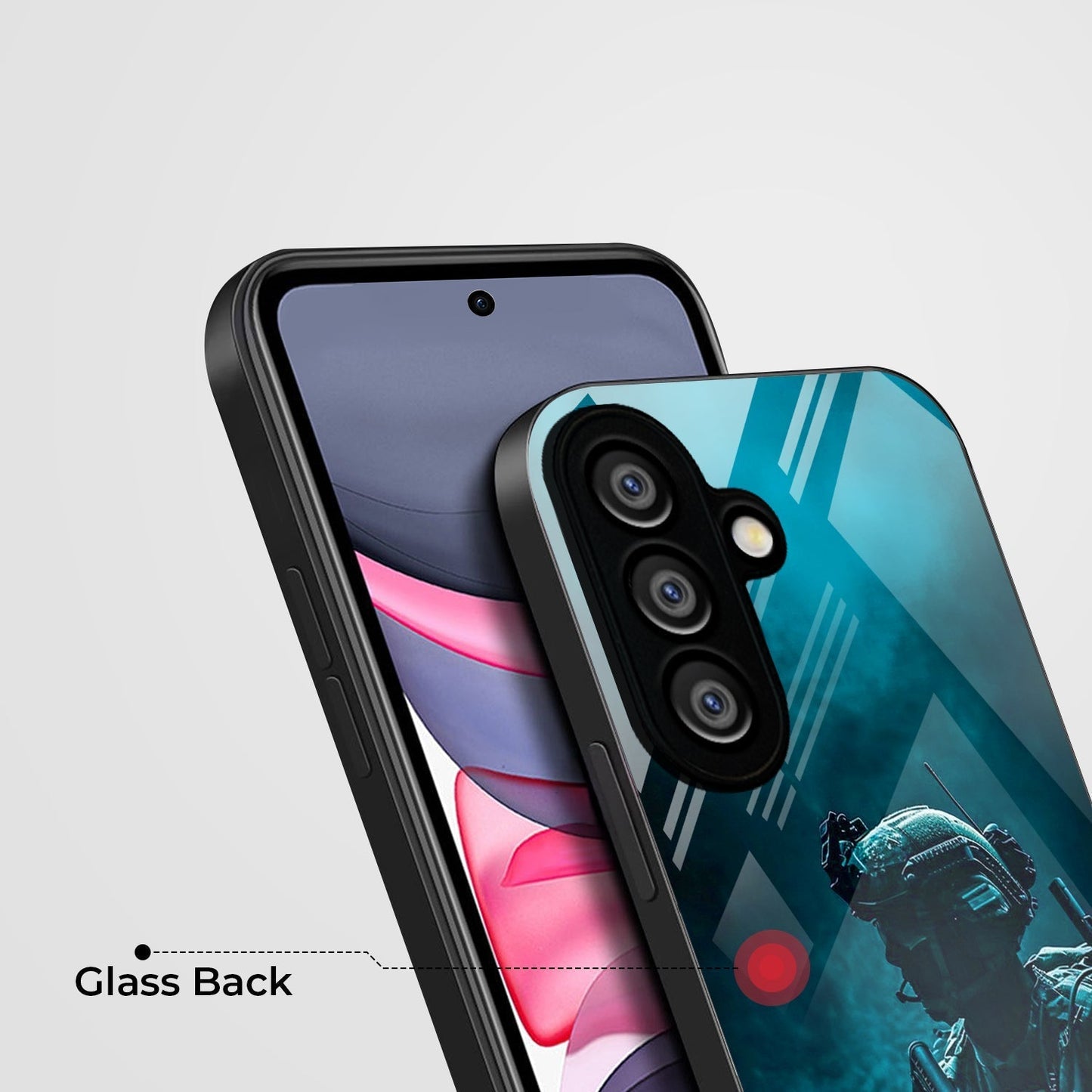 Samsung Galaxy A36 5G Premium Acrylic Shockproof Glass Back Case (Soldier Case)