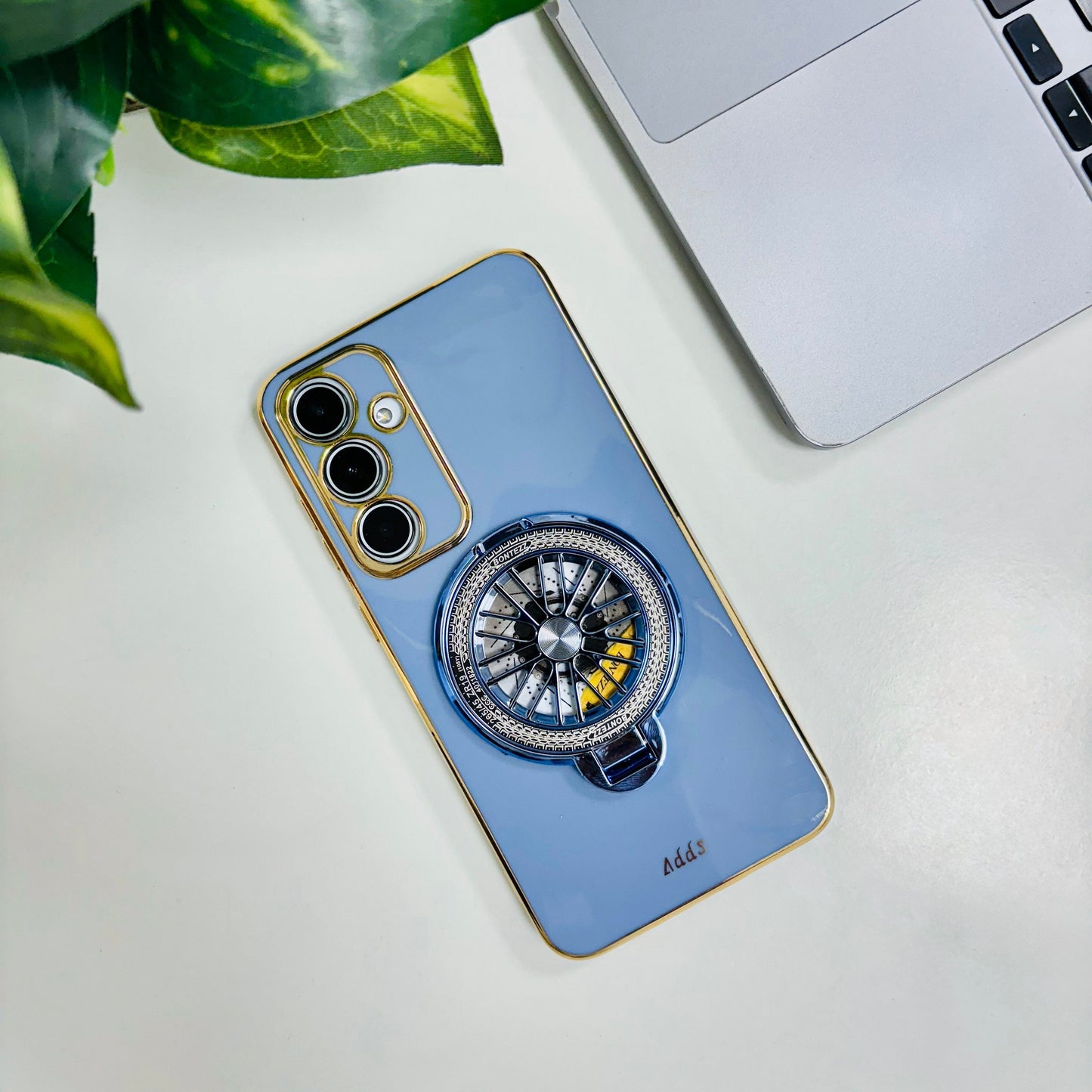 Samsung Galaxy A55 5G Best Selling Stress Buster Wheel Silicone Scratch Resistant Back Case