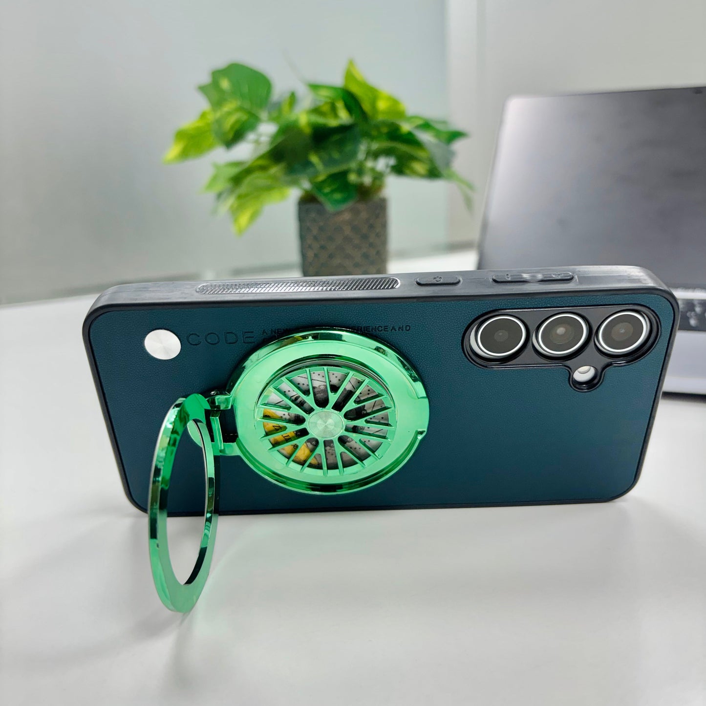 Samsung Galaxy S24 FE 5G Best Selling Stress Buster Wheel Soft Vegan Scratch Resistant Back Case