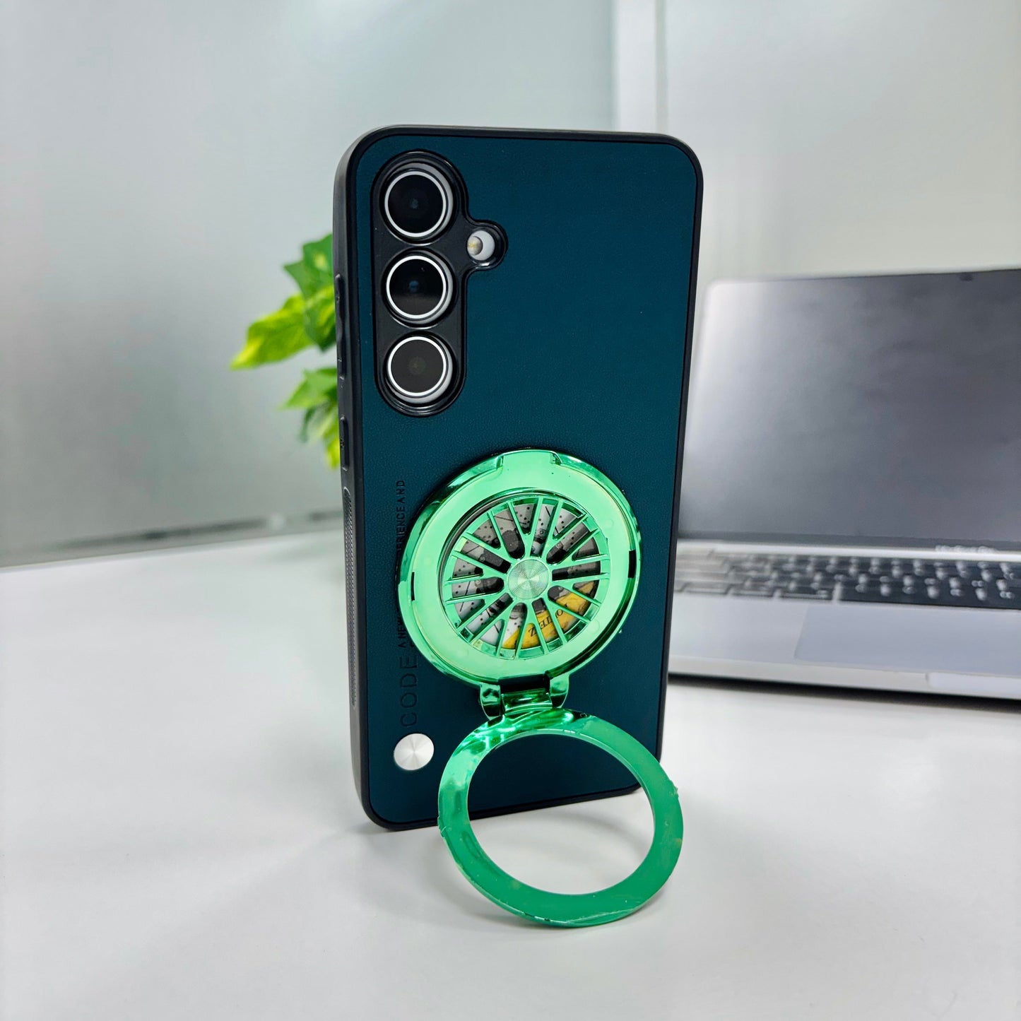 Samsung Galaxy S24 FE 5G Best Selling Stress Buster Wheel Soft Vegan Scratch Resistant Back Case