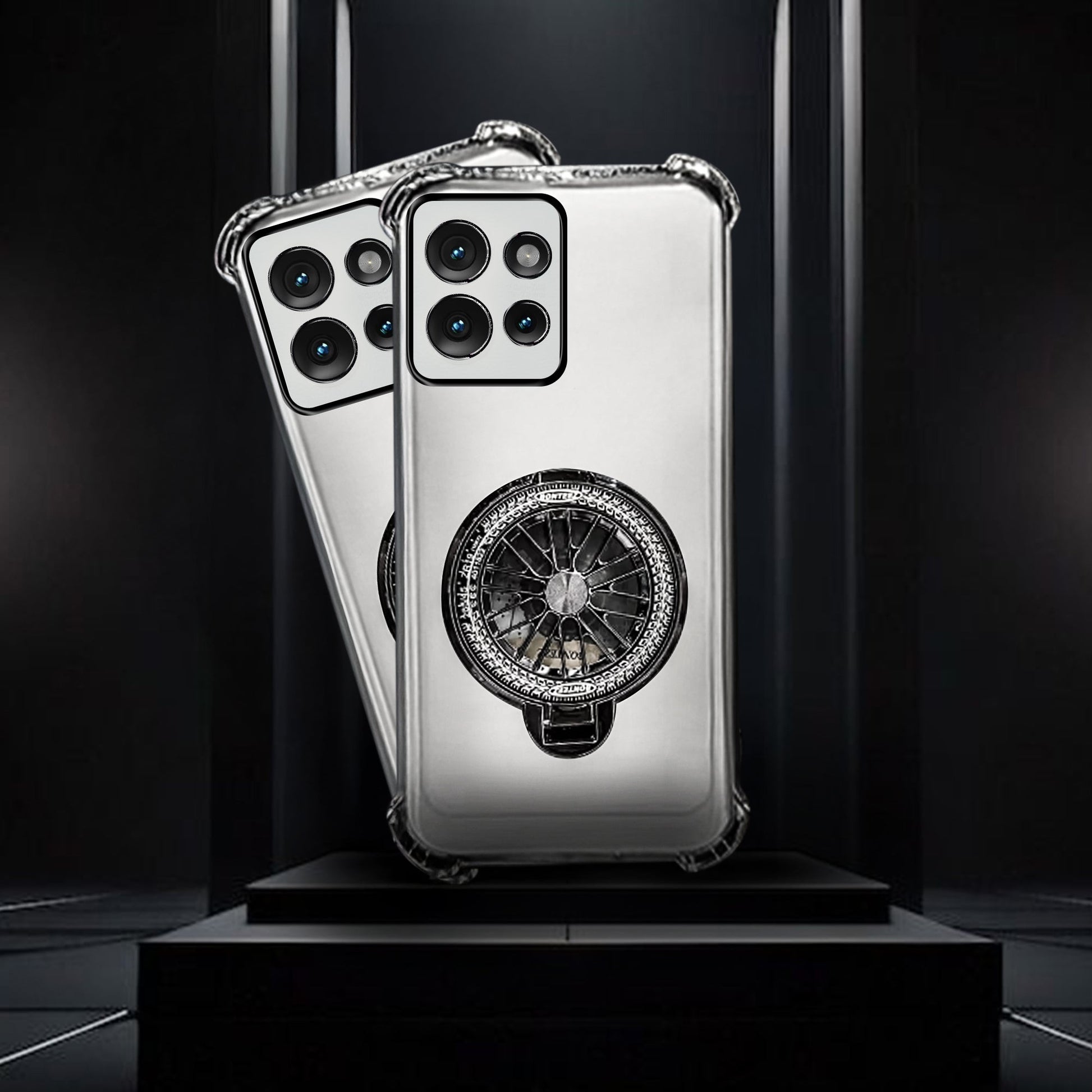 Motorola Edge 50 Neo 5G Premium Stress Buster Wheel Rotating Shockproof Airbags Case
