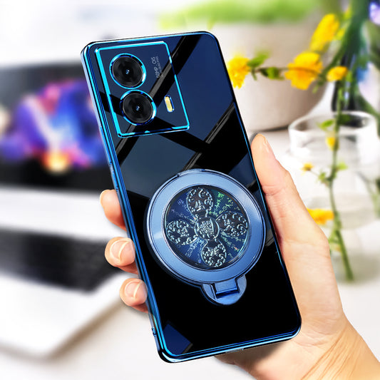 Motorola Moto G85 5G Electroplating Reflective Fidget Rotating Back Case
