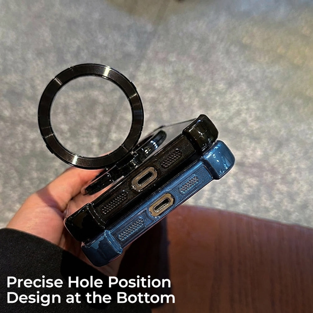 Nothing Phone 4a Pro 5G Original Luxury Magnifier Ring Stand Shockproof Airbags Corner Case