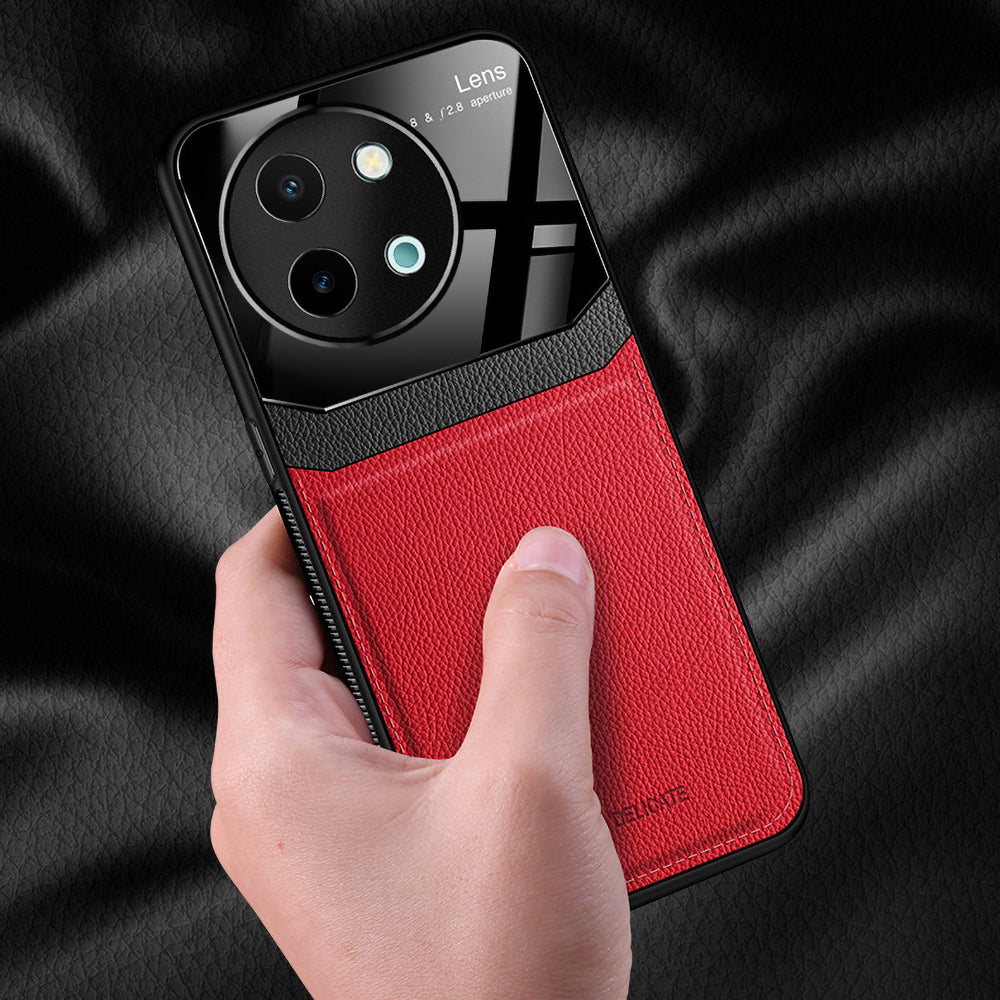Vivo Y58 5G Premium Leather Lens Protective Case