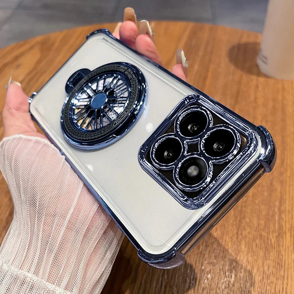 Motorola Edge 60 Stylus 5G Premium Stress Buster Wheel Rotating Shockproof Airbags Case