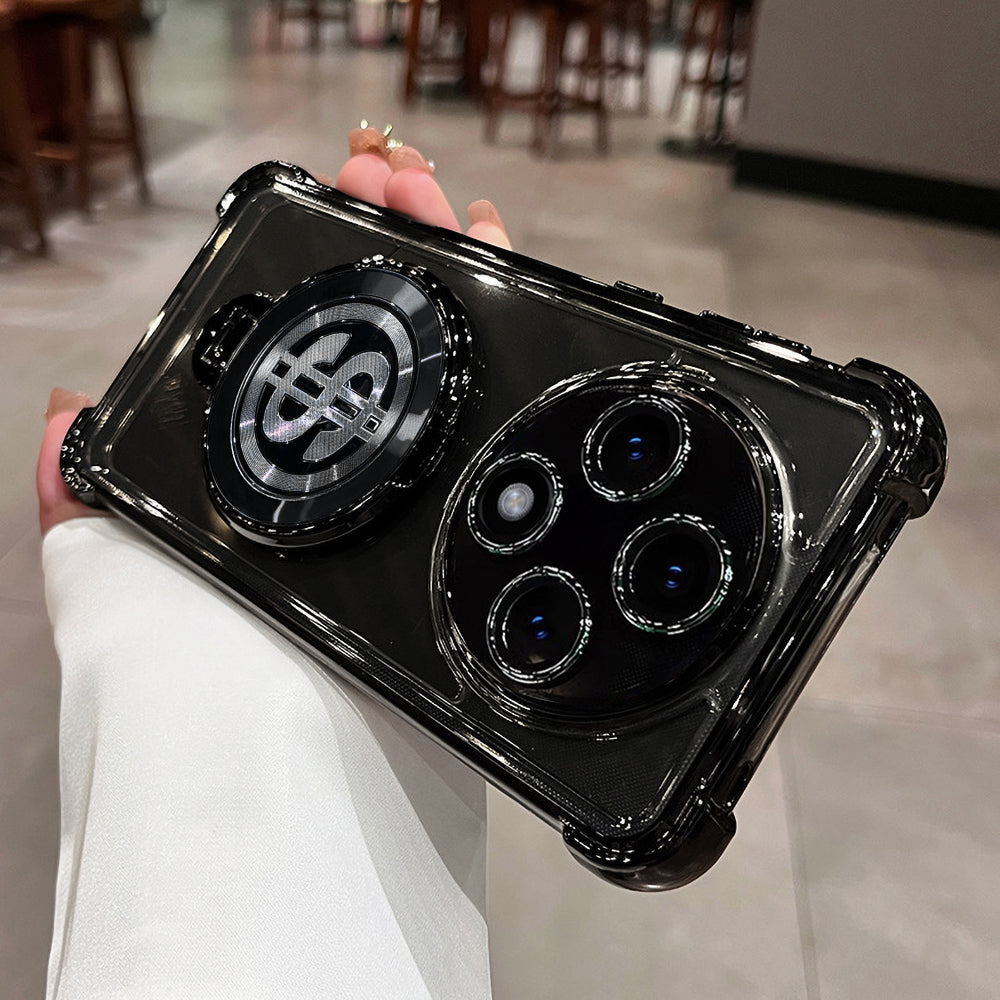 OPPO F27 PRO+ 5G Four Corner Airbags 100% Original Astro Money Magnet Rotating Dollar Case