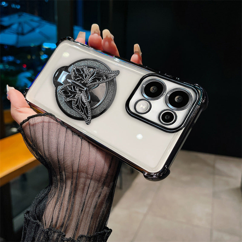 Oppo Reno 13 5G Premium Butterfly Stand Airbags Case