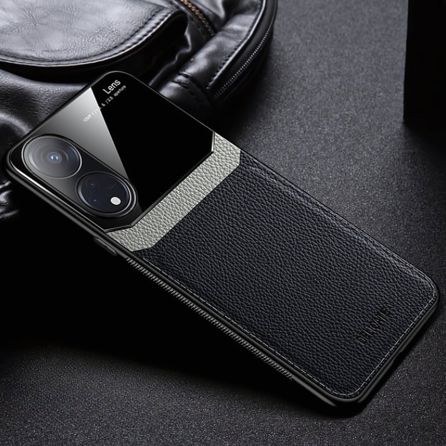 Oppo Reno 8T 5G Premium Leather Lens Protective Case