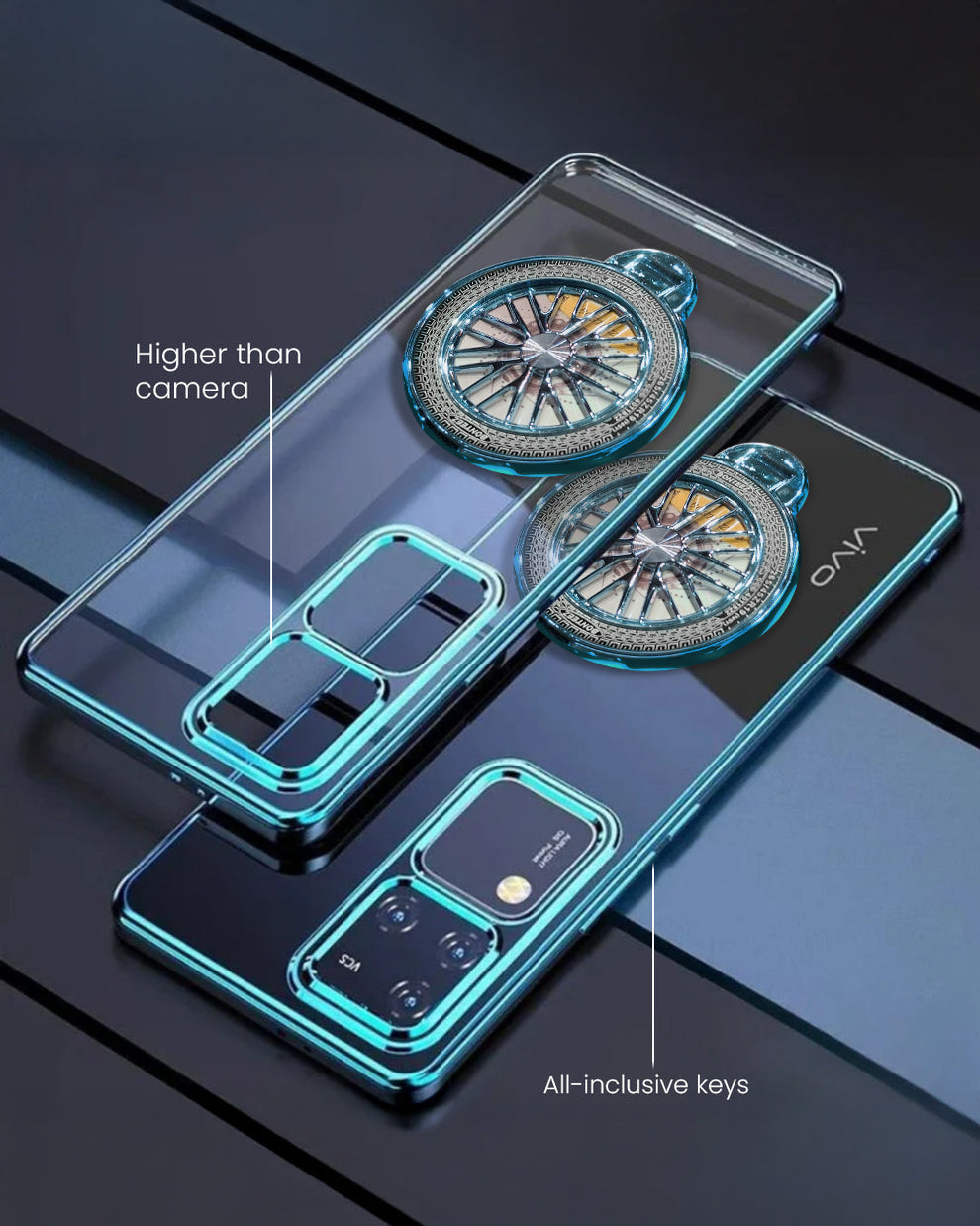 Glossy and stylish Ferrari-style case for Vivo V30 Pro 5G