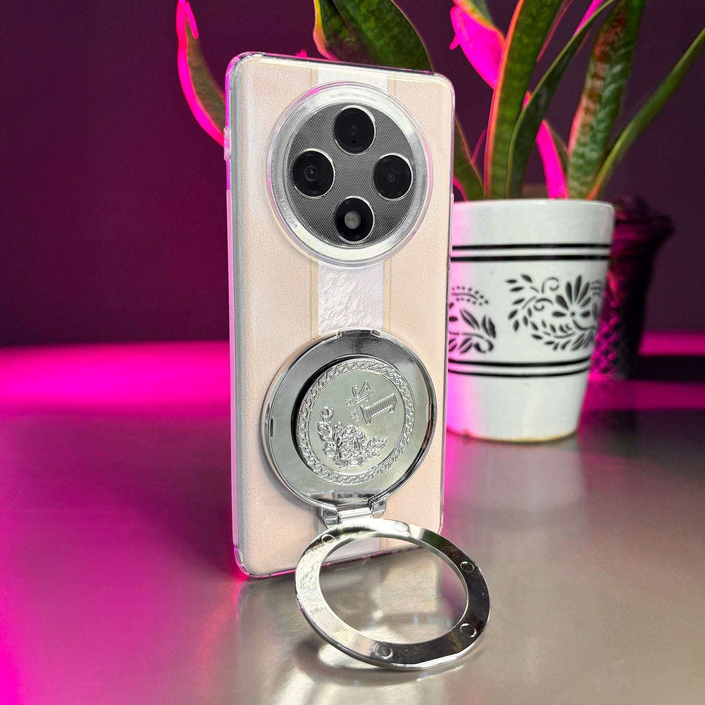 Oppo F27 Pro+ Transparent 1 Billion Edition Rotating Cluster Phone Case